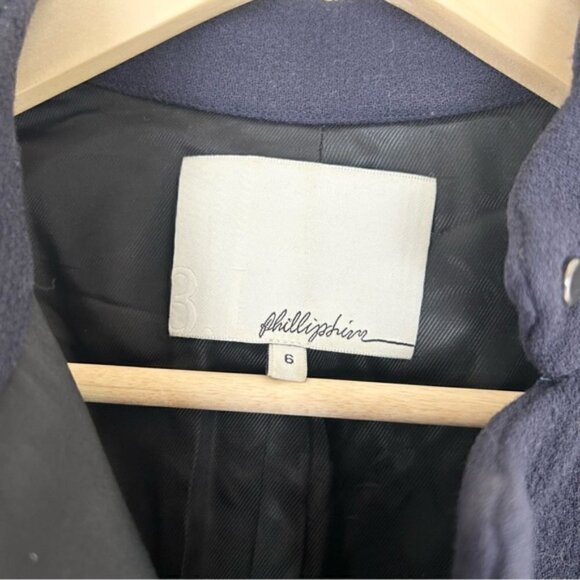 3.1 Phillip Lim Navy Wool Blend Jacket - Picture 4 of 6